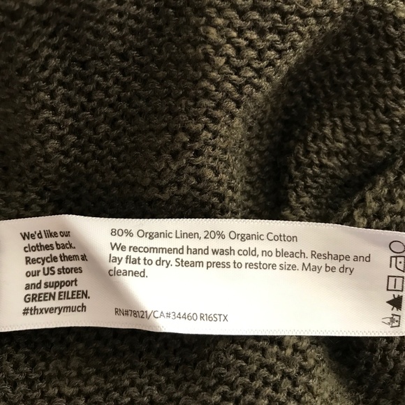 EILEEN FISHER LINEN SWEATER - Picture 4 of 4